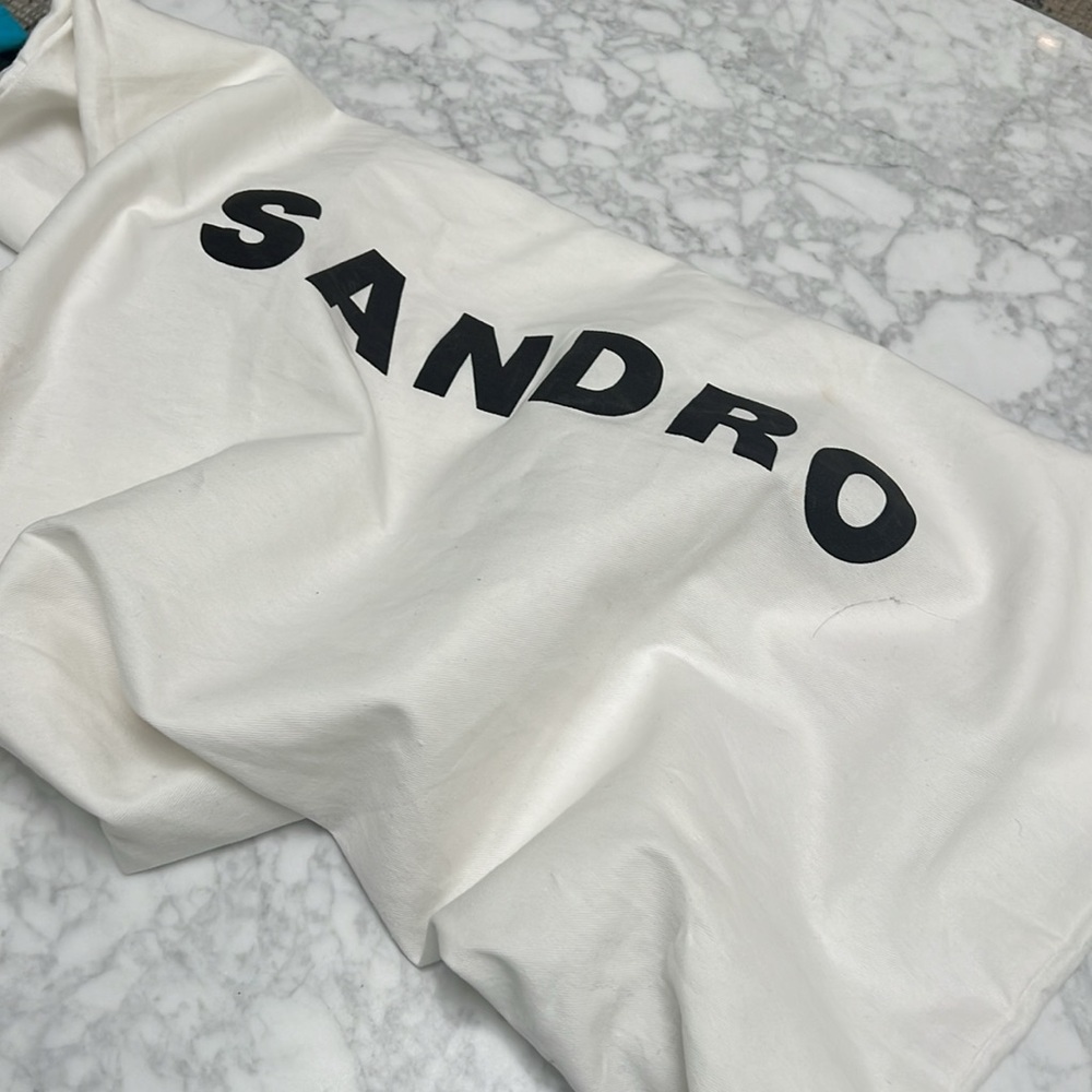 Sandro Blue and Cream “Book Tote Bag” - Picture 5 of 10
